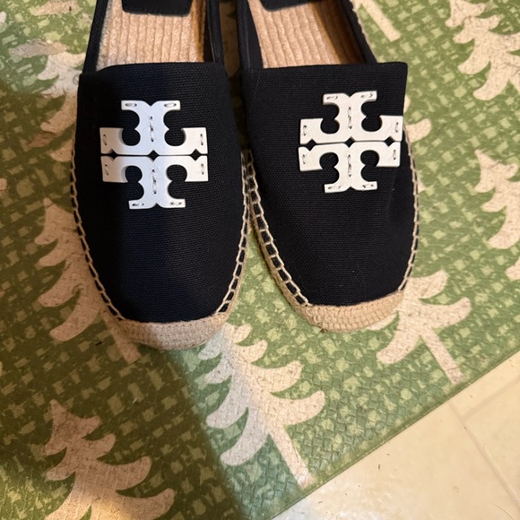 Tory Burch Shoes - Tory Burch Black and Ivory Espadrilles